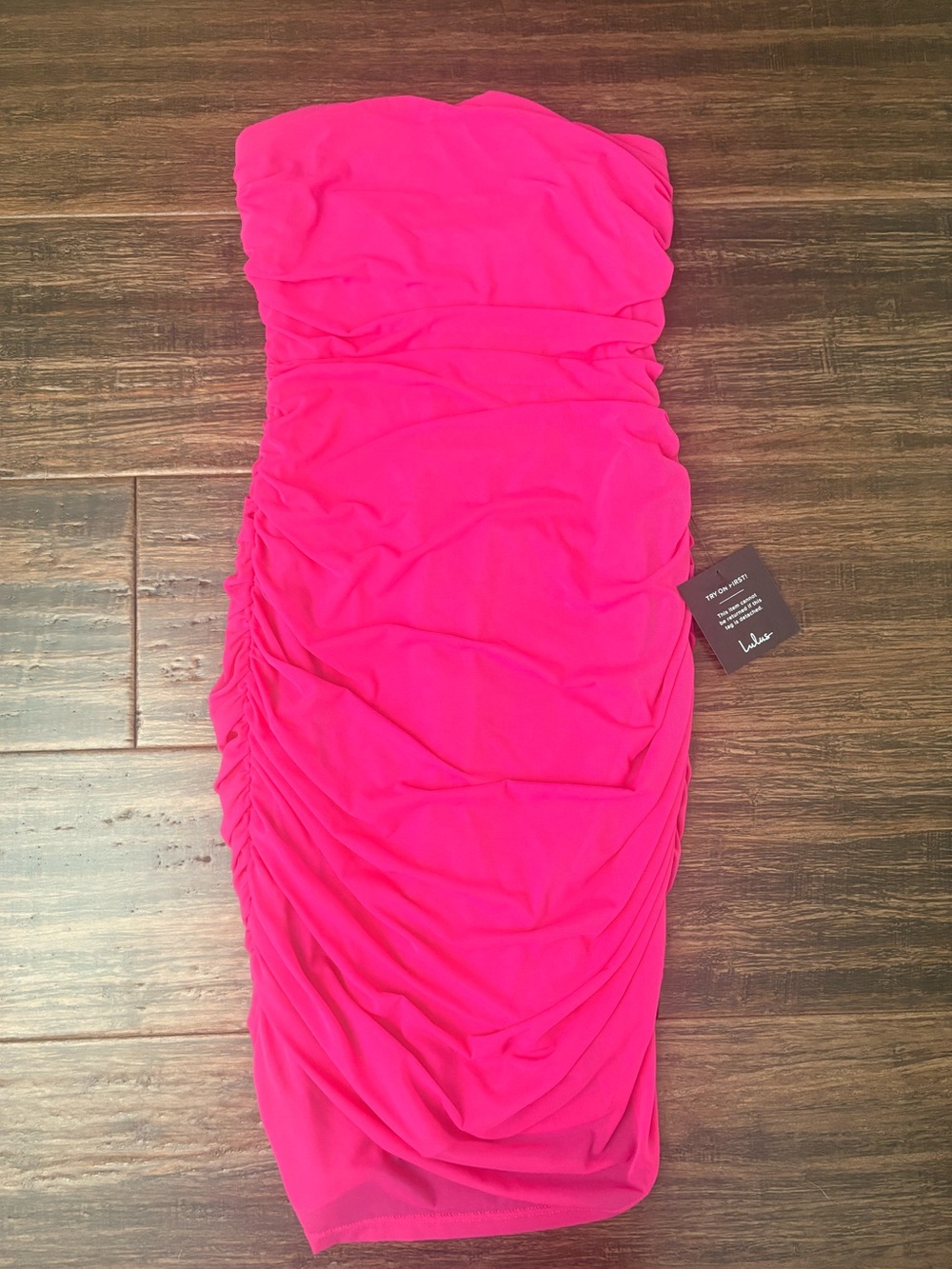 NWT** Lulus Flawless Sensation Magenta Dress